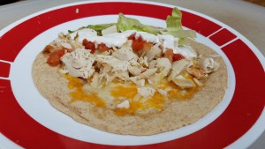 low carb chicken soft taco
